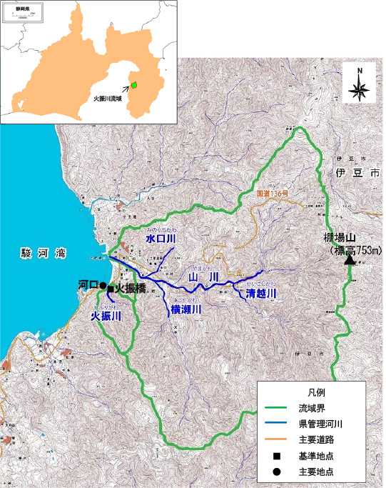 火振川水系図