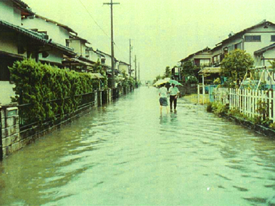 昭和58年8月23日撮影の浸水被害状況写真2