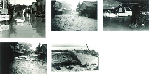 昭和57年９月洪水の浸水被害状況