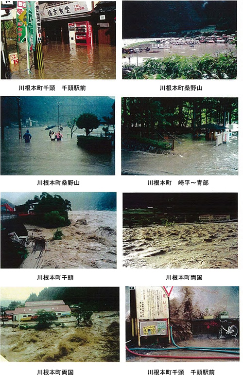 平成３年９月洪水の浸水被害状況