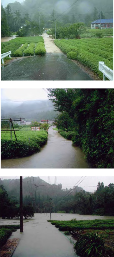 平成15年８月台風10号による浸水被害状況（青部地区）