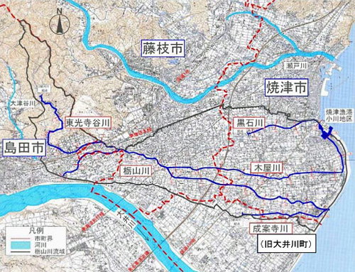 栃山川流域概要図の画像