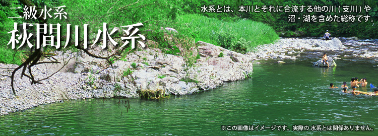 萩間川水系のホームページです